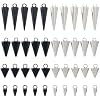 40Pcs 4 Sizes Cone Charms Stainless Steel Spike Pendants Punk Style Charms Metal Dangle Pendants for Jewelry Making Bracelet Necklace Earrings Keychain DIY Accessories