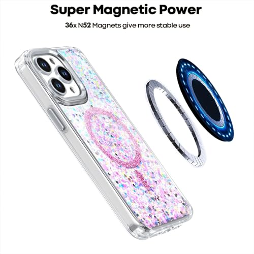 Coque de chargement magnétique iPhone 12 Pro pour illuminer vos soirées en rose - 5