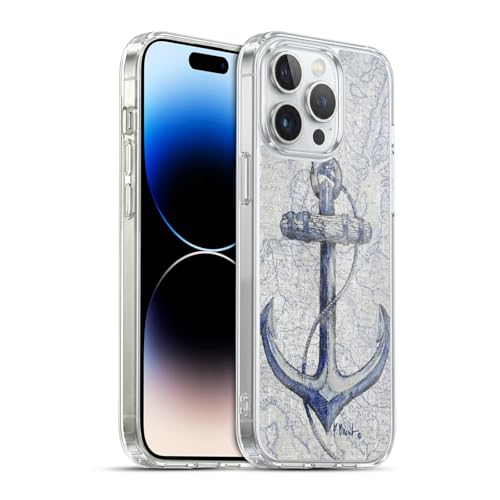 Carcasa náutica para iPhone 14 Pro Max con impresión duradera de ancla Paul Brent