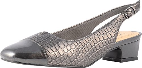 Trotters Women's Pump, Pewter, 7.5 X-Narrow