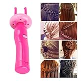 Akozon Strumenti per Intrecciare i Capelli, Treccia Automatica Rapida Macchina per Intrecciare i Capelli Elettrica Fiori di Canapa per Donne Ragazze per lo Styling Torsione (Colore assortito)