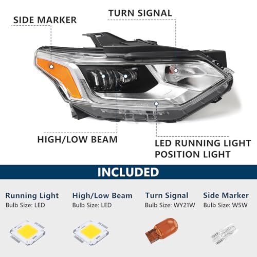 KACHIR Full LED Headlight for Chevy Traverse 2018-2021 w/DRL RH by KACHIR - Used condition - Image 2