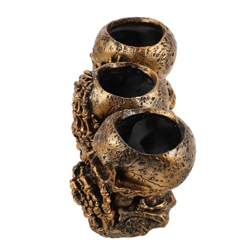 Milisten 3piezas Maceta De Suculentas Forma De para Exterior Interior Maceta De Halloween para Jardines y Espeluznante De Esqueleto De Terror para Plantas