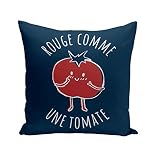 Fabulous Coussin 40x40 cm Rouge comme Une Tomate Expression Potager