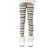 Produktbild Lazzon Kinder Mädchen Leggins Thermo Bunt Dicke Warme Hosen Winter Elastische Fleece Gefüttert Strumpfhosen (98-104/3-4 Jahre, Regenbogen)