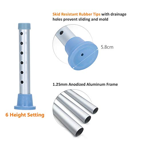 Oasisspace Heavy Duty Shower Chair With Back And Arms 300Lb, Bathtub Chair With Handles - Medical Tool Free Shower Cutout Seat For Handicap, Disabled, Seniors & Elderly #TOP6