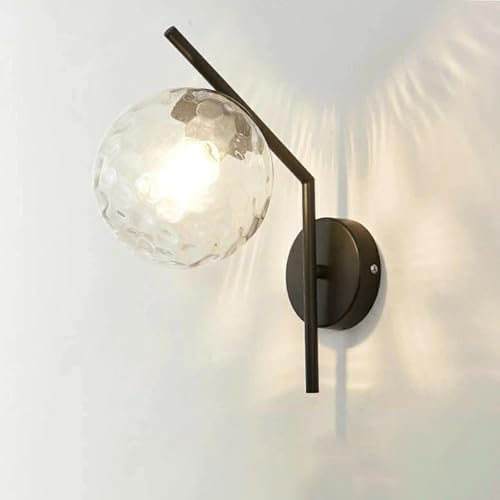 【北欧デザイン】ガラス製 壁掛け照明 ウォールライト 玄関/リビング対応 モダンインテリア 省エネ LED間接照明 (ブラケットライト/室内用) (G)