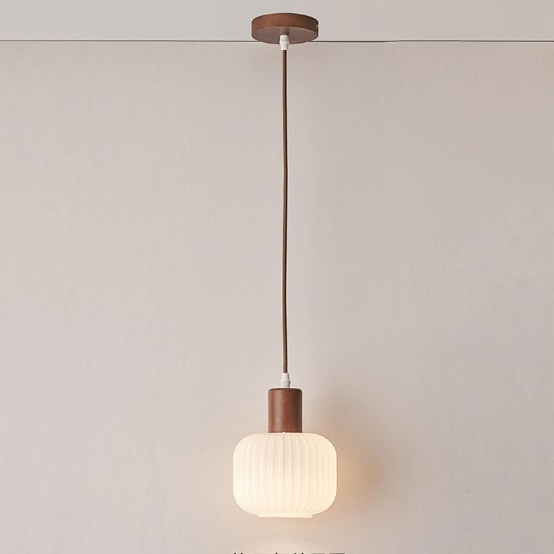 Verre Blanc Crème E27 pour suspension anti-éblouissement de chambre d'étude