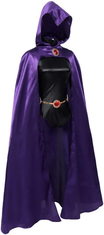 Raven Cosplay Costume Raven Purple Top Skirt Suit Full Set Dress with Socks