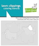 Lawn Fawn LF3595 Rhino-Mite! Coloring Stencils