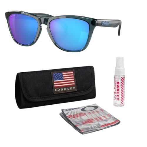 Image of Oakley FROGSKINS OO9013 Square Shape Sunglasses With Official Eyewear Kit | Men's & Women's Sunglasses