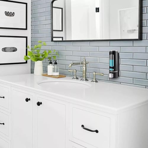 Image of b2 ABS Plastic Soap Dispenser for Bathroom Wall Mounted Shampoo Conditioner Hand Wash Gel Dispenser Liquid Soap Sanitizer Dispenser for Basin Kitchen Sink 400Ml Pack of 1 (Modal - 3)