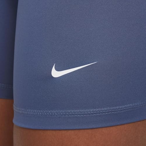Image of Nike Girls' Pro Shorts (Little Big Kid), Diffused Blue /Black /White