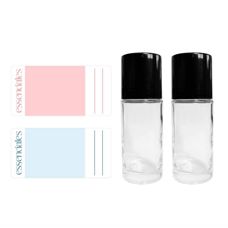 Leeg Rollerflesje - 2 Stuks - 10 Ml - Voor Het Aanbrengen Van Etherische Olie Parfum Olie Deodorant