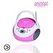 Jaras JJ-Box89 Pink/White Sport Portable Stereo CD Player with AM/FM Stereo Radio and Headphone Jack Plug