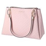 Michael Kors Women's Trisha Large Shoulder Bag Tote Purse Handbag (Powder Blush)