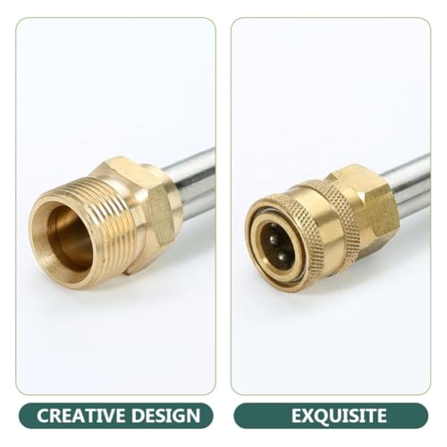Extensión de hidrolavadora M22 de acero inoxidable con conexión rápida 1/4 4