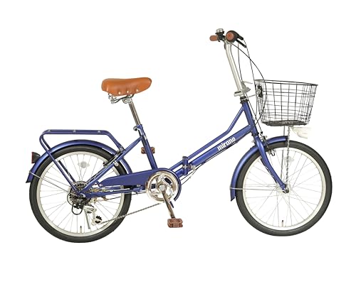 防災サイクル 20型オールインワンノンパンク折り畳み自転車 パンクしない防災自転車 空気入れ不要 防災資機材 マットブルー mirano-TC