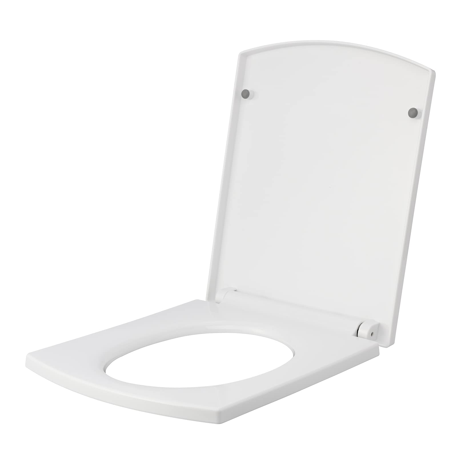 YFSAN Toilet Seats Multifunctional Quiet Close PP Material Rectangle Type Thicken Mute Slow Down Detachable Bathroom Accessories Fits All Regular Toilet Bowls