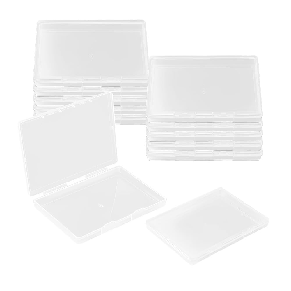 XINGSUI 12 Pcs Plastic Storage Box with Lid, Storage Boxes, for home,office
