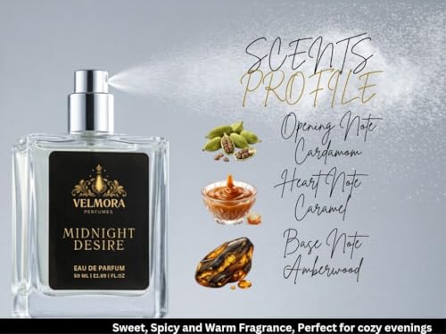 Image of Eau De Parfum 50 ml | Long Lasting Premium Fragrance Perfume Spray | Fresh Luxury Scent for Daily Wear Office Party Travel and Special Occasions (Midnight Desire)