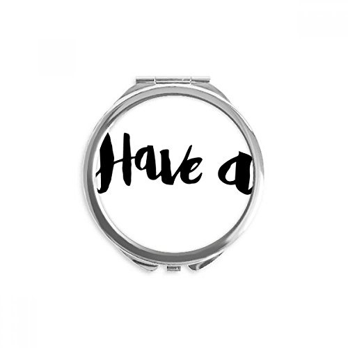 Miroir rond maquillage handwrite élégant un cadeau attentionné pour elle