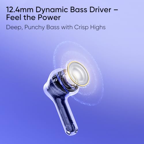 realme Buds T200 Lite Bluetooth in Ear Earbuds,4 Mic, AI ENC for Calls,48 Hours Total Playback with Fast Charging and Low Latency Gaming TWS,Google... - Image 6