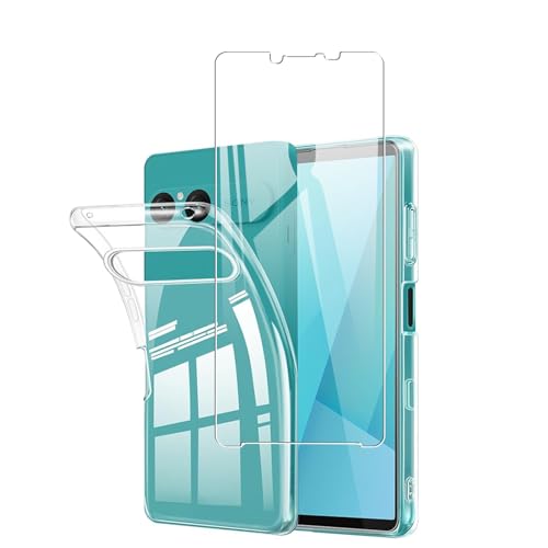 �Ή� Xperia10 VII �P�[�X+�K���X�t�B�����y���Ɏq�f�ސ��zXperia10 VII SO-52F/SOG16/A502SO/XQ-FE44 �p�̃t�B���� �t���ی�t�B�����d�x9H �����K���X �����ߗ� �C�A�[�� �w��h�~ ��U�h�~������ �G�N�X