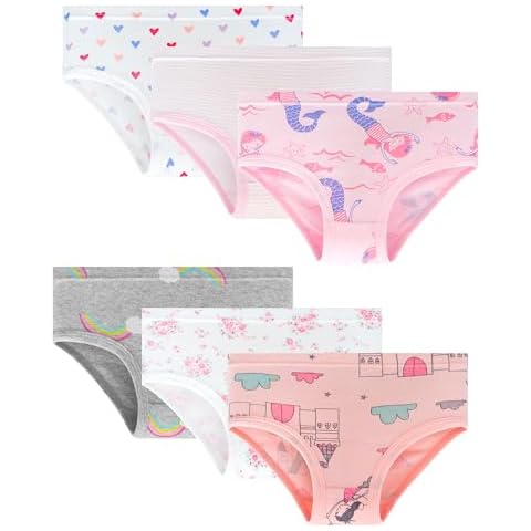 LIFPAU Toddler Girls Cotton Underwear 6 Pack Cover
