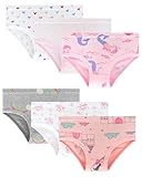 LIFPAU Toddler Underwear Girls Panties Kids Briefs Comfortable Cotton Soft Cute Pattern 6 Pack(01,3-4T)