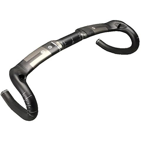 TOSEEK Classic Full Carbon Fiber UD Pattern Aero Drop Handlebar Internal Cable For Racing Road Bike (420mm) Cover