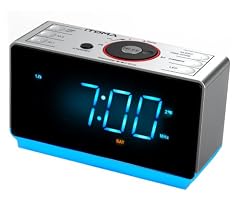 i TOMA Alarm Clock Radio with Bluetooth Speaker, FM Radio, Dual Alarm with Snooze, Large LED review