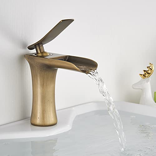 Mitigeur d'évier chaud et froid cascade en laiton avec commande unique - 4