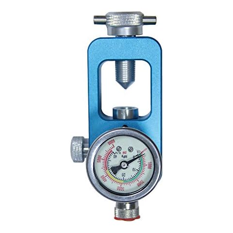 HPDMC Blaue 6000 psi Paintball-Tank-Nachfüll-Adapter, Aluminiumlegierung, Tankstelle Cover