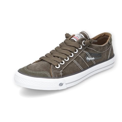 Dockers by Gerli Herren Low-Top Sneaker, Männer Halbschuhe,Business,Freizeit,straßenschuhe,Strassenschuhe,Sportschuhe,Khaki,41 EU