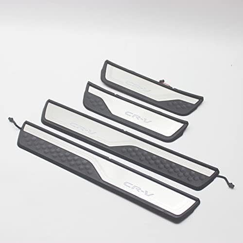 OLIKE for Honda CR-V CRV 2017 2018 2019 Fashion Style Led Door Sill Scuff Plate Guard Sills Protector Trim (Blue)