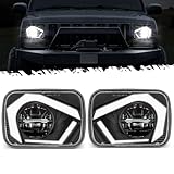 Partsam Eagle Eye Headlights H6054 LED 7x6 5x7, Hi/Low Sealed Beam with Anti-Glare,...