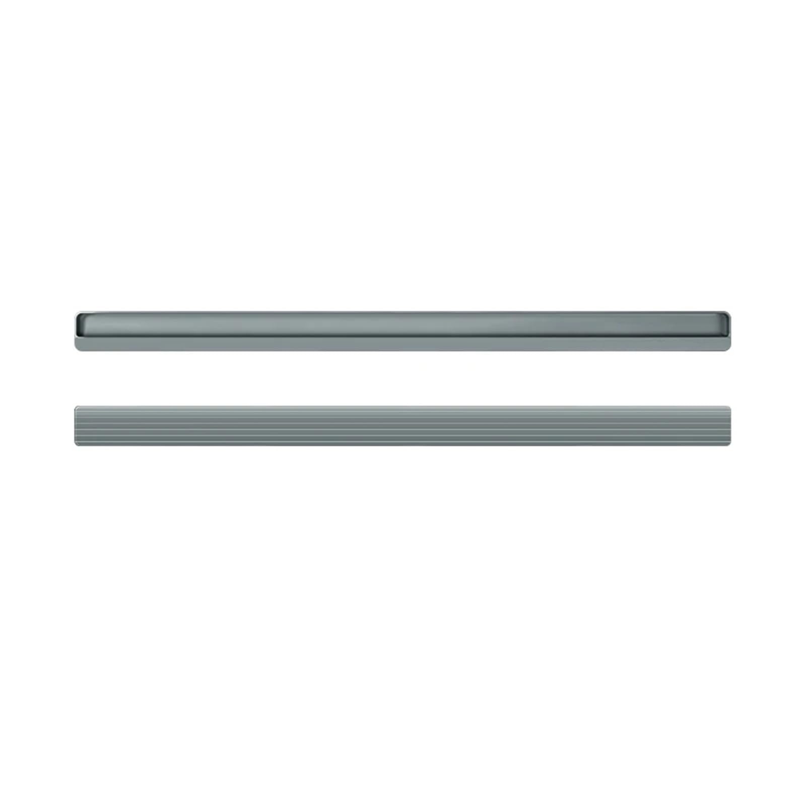 ATEUXOL Recessed Door Handles Closet Door, Cabinet, Drawer Invisible Handle Slotting Embedded Grooving Hidden Push Pull Shift Door(Gray 1000mm)