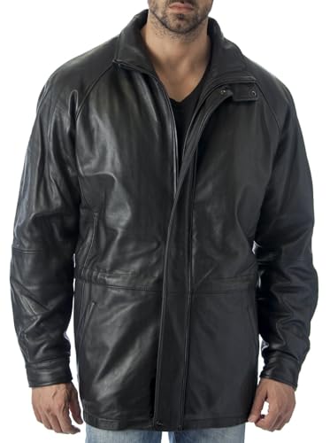 REED Men's 34'' Raglan Car Coat in Imported Lamb with Zip-out Lining2