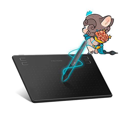 HUION HS64 Tablette Graphique Numériques, Support Android, OSU, Tablette de Dessin de 6,3x4 Pouces...