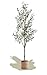 Produktbild Maia Shop Olivenbaum Künstlich 180cm hoch, Kunstpflanze Groß, Künstliche Pflanzen Fake für Home Decor und Büro Decor, Dekorative künstliche Pflanze mit hyperrealistischem Stamm aus echtem Holz