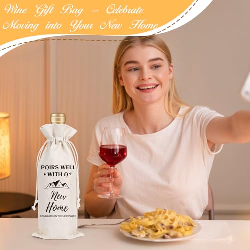 Bolsa de regalo de vino para el hogar y obsequios de mudanza 6