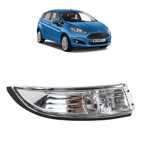 BIAREN Door Wing Mirror Indicator Lens Clear Right Driver Side For Ford Fiesta B-Max 2008-2017 1748314 8A6113B382AF