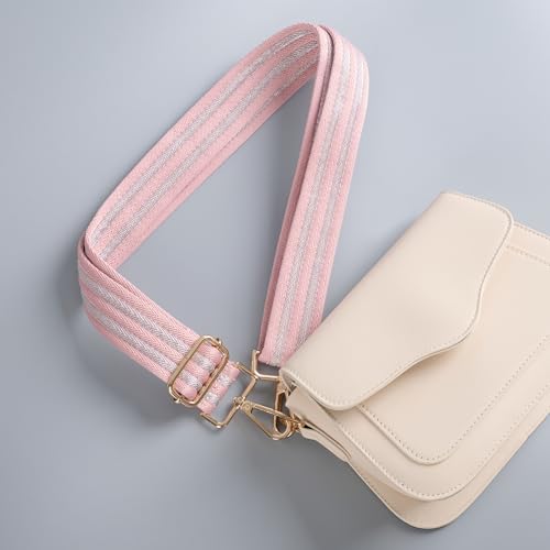 Image of chushui Woven Stripe Purse Straps,Replacement Crossbody Wide Shoulder Adjustable Strap for Bag Handbags