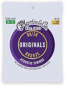 Martin Akustikgitarren-Saiten 80/20 Bronze Extra Light