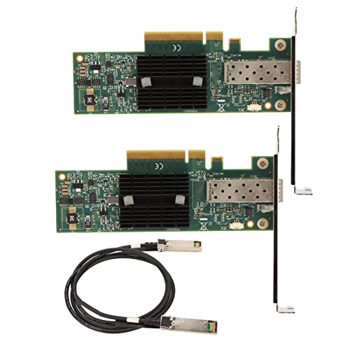 Carte Adaptateur Réseau Pice, 2PCS MNPA19 XTR 10Gb SFP+ Carte Réseau PCIE avec Câble de Conversion de 3,28 Pieds Carte Adaptateur Réseau Pice, pour PC, pour Windows