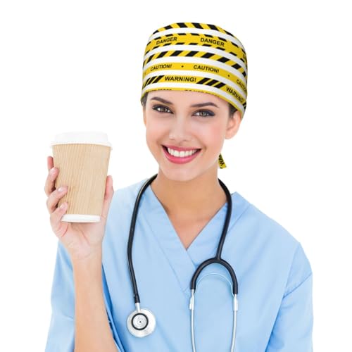 Image of Surgical Caps Men Women, Scrub Cap with Sweatband Adjustable