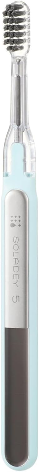 Soladey5 Ionic Toothbrush, Blue, Large Solar Panels and TiO2 Semiconductor, You can Brush Without Toothpaste