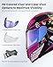 ILM Motorcycle Helmet Full Face with Pinlock Compatible Clear&Tinted Visors and Fins Street Bike Motocross Casco DOT Model Z501(Rose Agent, Medium)