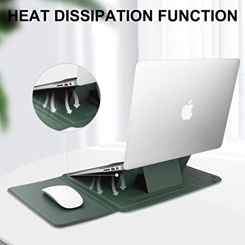 HoYiXi 15 16 Inch Laptop Sleeve Case Leather Bag for MacBook Pro 16 2021 & 2019/ASUS Vivobook 15/HUAWEI MateBook D15/HP 15.6" PC/MacBook Pro 15/Surface Laptop 3/Dell Inspiron 15/Lenovo IdeaPad - Image 3